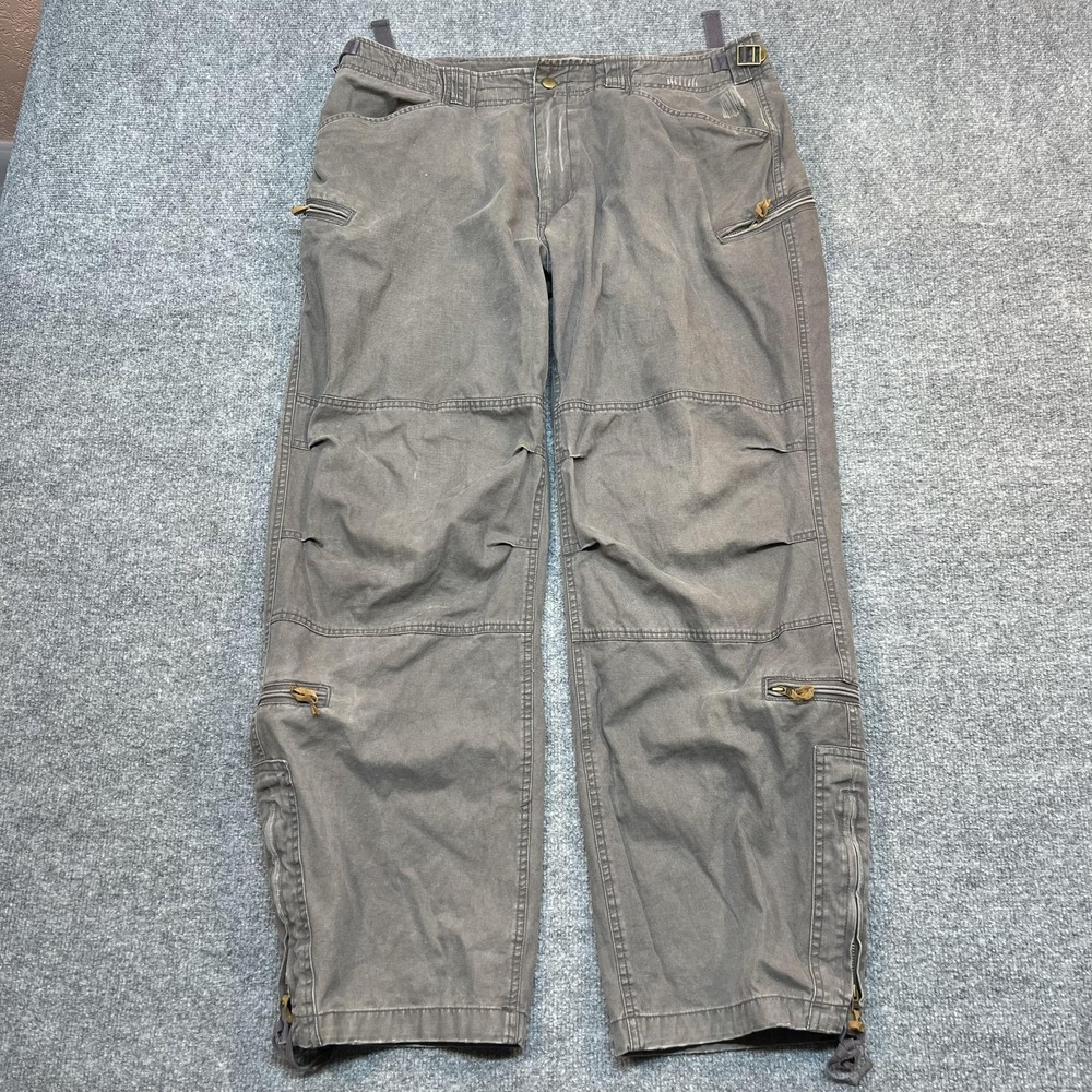 Vintage Guess Utility Cargo Pants Mens 36x30 Gray Relaxed Fit G-ND-181
